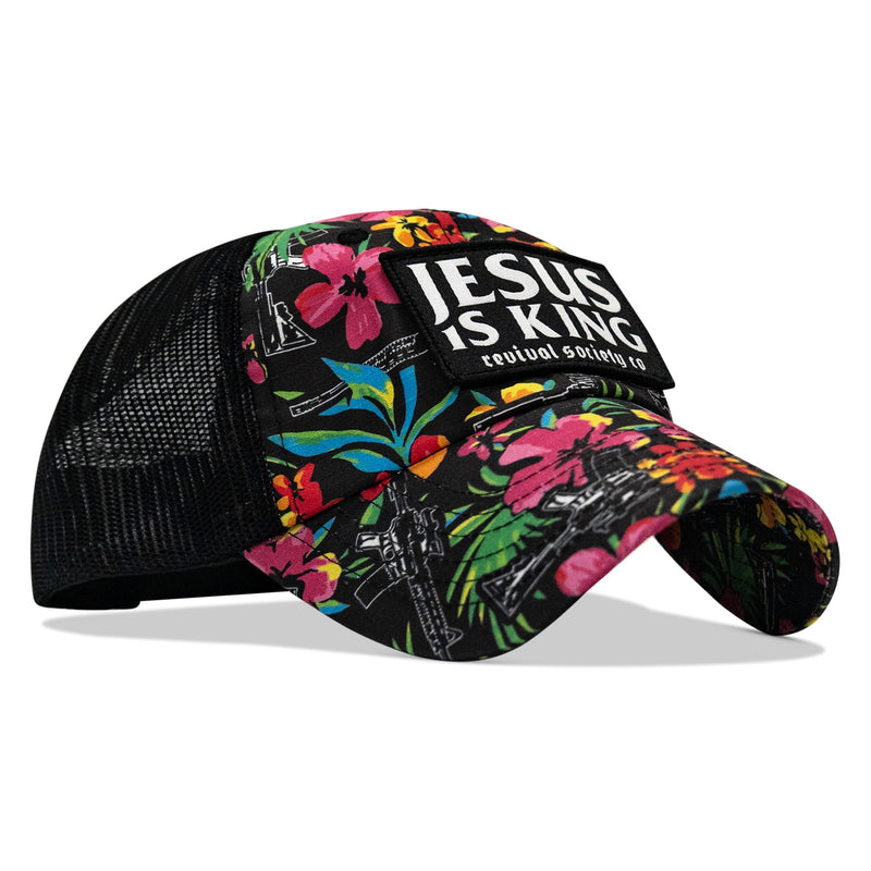 Load image into Gallery viewer, Jesus Is King Patch Tactical Ripstop Mesh Snapback Hat
