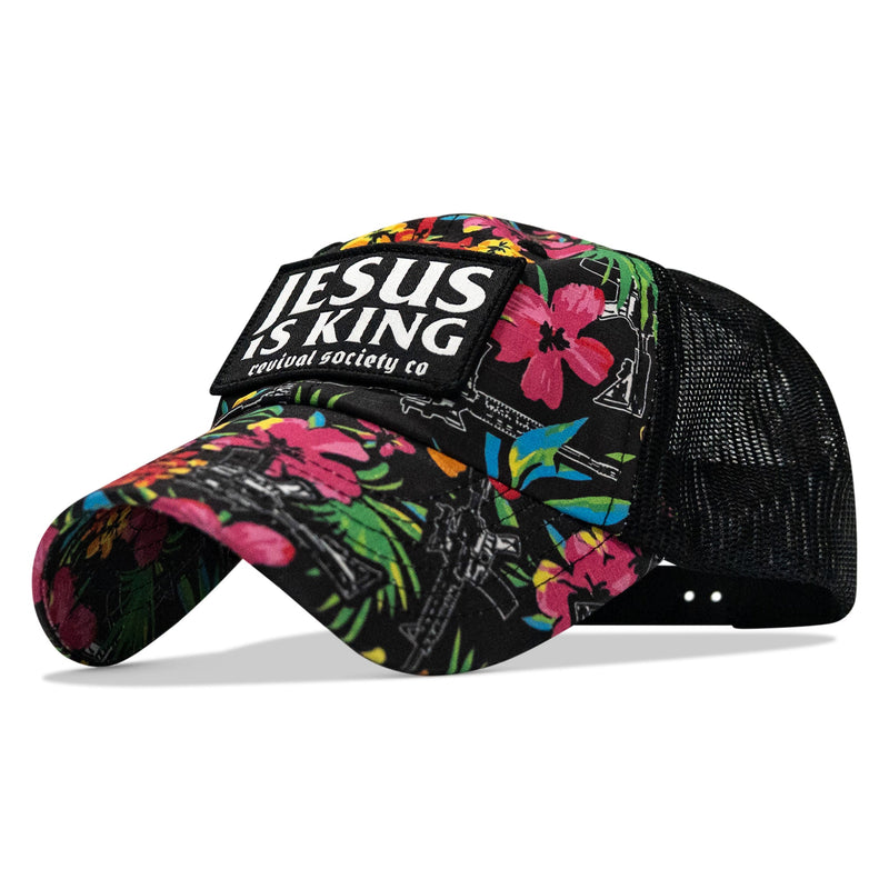 Load image into Gallery viewer, Jesus Is King Patch Tactical Ripstop Mesh Snapback Hat
