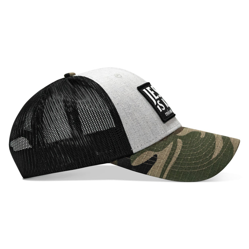 Load image into Gallery viewer, Jesus Is King Patch Original Ripstop Snapback Hat

