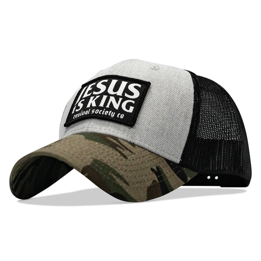 Jesus Is King Patch Original Ripstop Snapback Hat