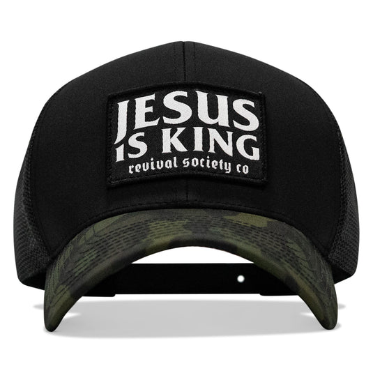 Jesus Is King Patch Snapback Hat