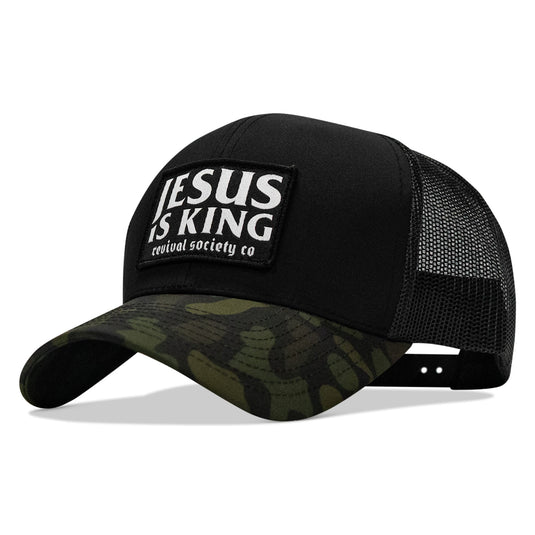 Jesus Is King Patch Snapback Hat