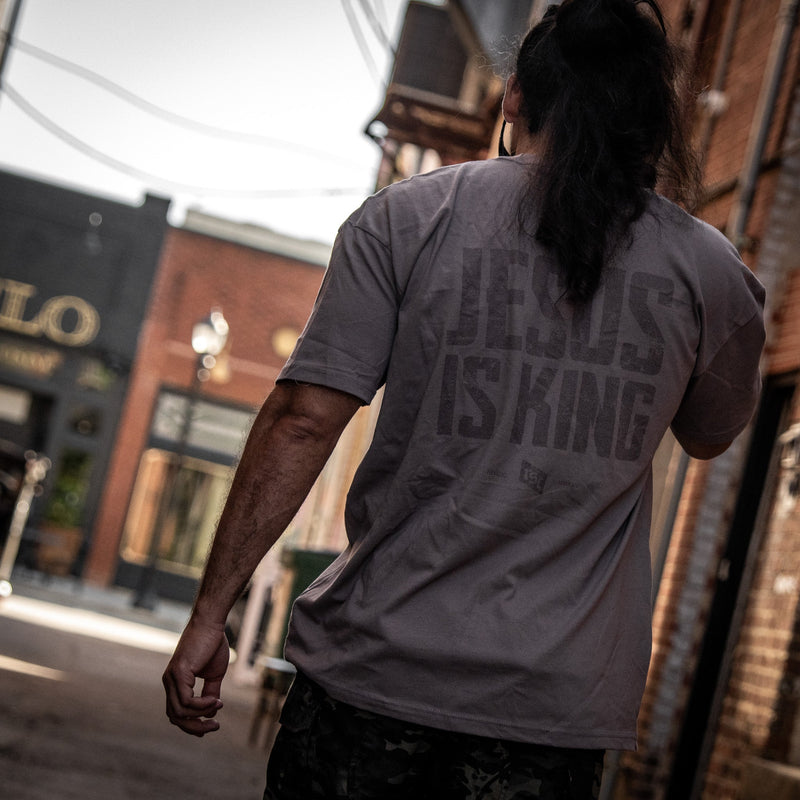 Load image into Gallery viewer, Jesus Is King Heavyweight Men's T-Shirt
