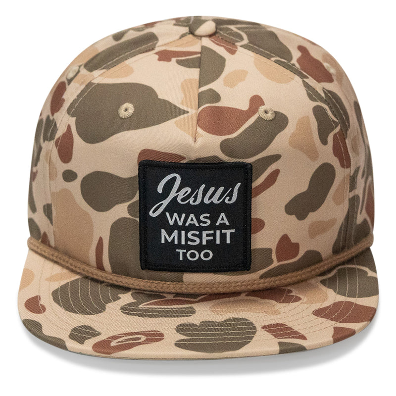 Load image into Gallery viewer, Jesus Was A Misfit Too Flatbill Hat
