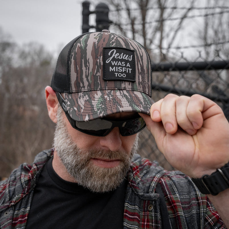 Load image into Gallery viewer, Jesus Was A Misfit Too Patch Snapback Hat

