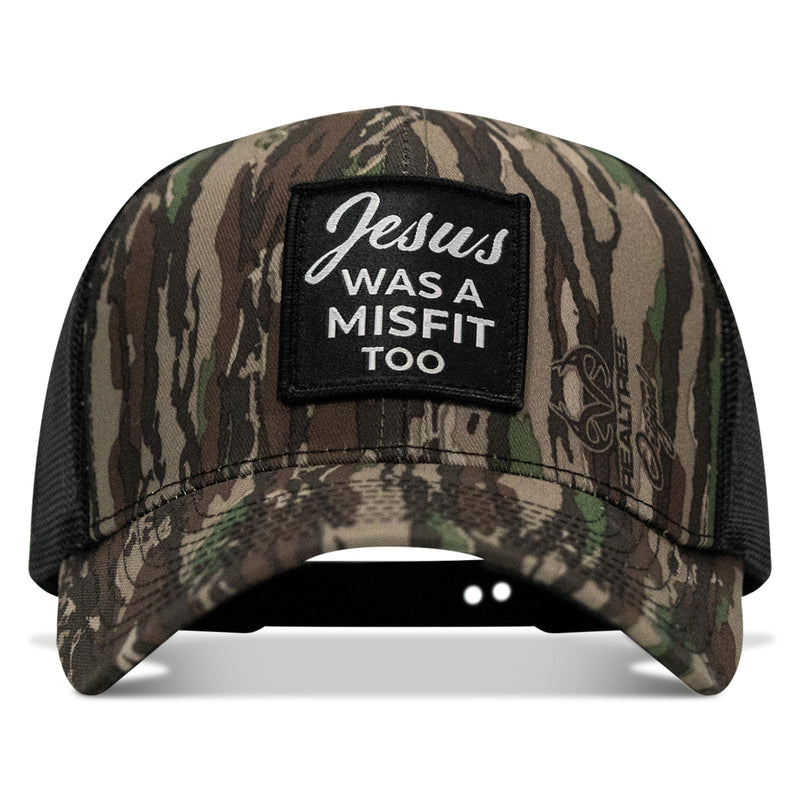 Load image into Gallery viewer, Jesus Was A Misfit Too Patch Snapback Hat
