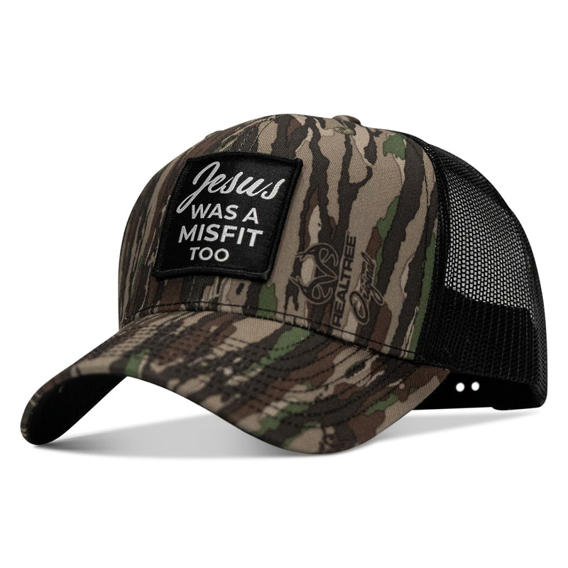 Load image into Gallery viewer, Jesus Was A Misfit Too Patch Snapback Hat
