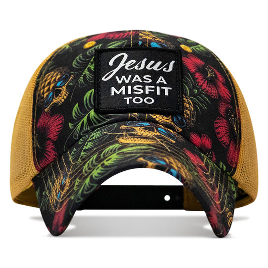 Jesus Was A Misfit Too Patch Tactical Ripstop Mesh Snapback Hat
