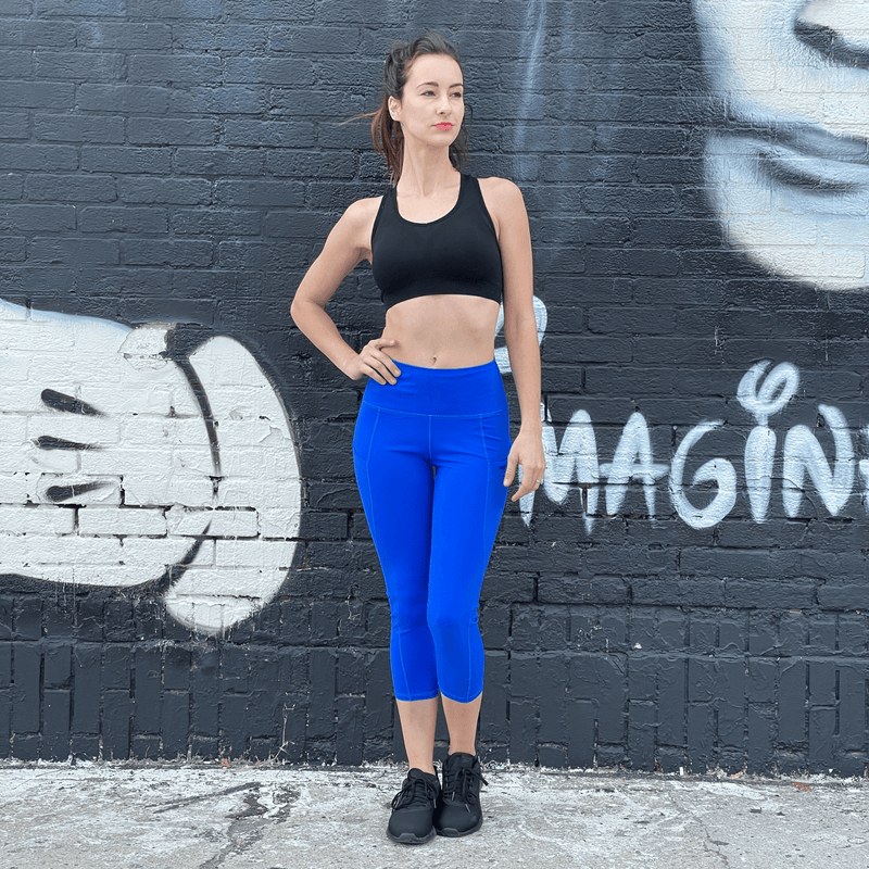 Load image into Gallery viewer, Seajoy Athletic High-Waisted Capri Leggings with Hip Pockets
