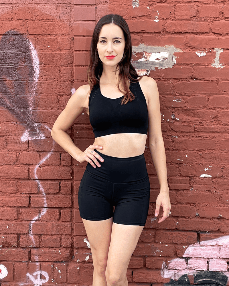 Load image into Gallery viewer, Jolie High-Waisted Athletic Shorts with Hip Pockets
