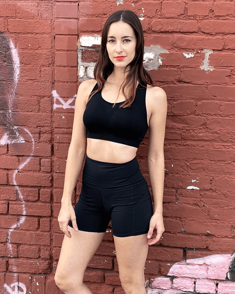 Load image into Gallery viewer, Jolie High-Waisted Athletic Shorts with Hip Pockets
