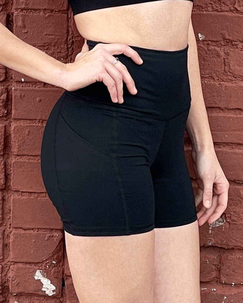 Load image into Gallery viewer, Jolie High-Waisted Athletic Shorts with Hip Pockets
