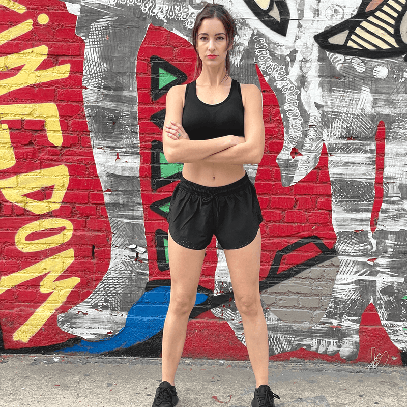 Load image into Gallery viewer, Arielle Athletic Shorts with Built-In Compression
