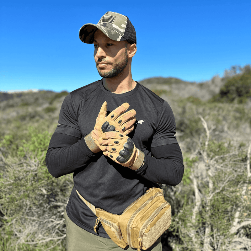 Load image into Gallery viewer, Tactical Military Airsoft Gloves for Outdoor Sports, Paintball, and Motorcycling with Touchscreen Fingertip Capability
