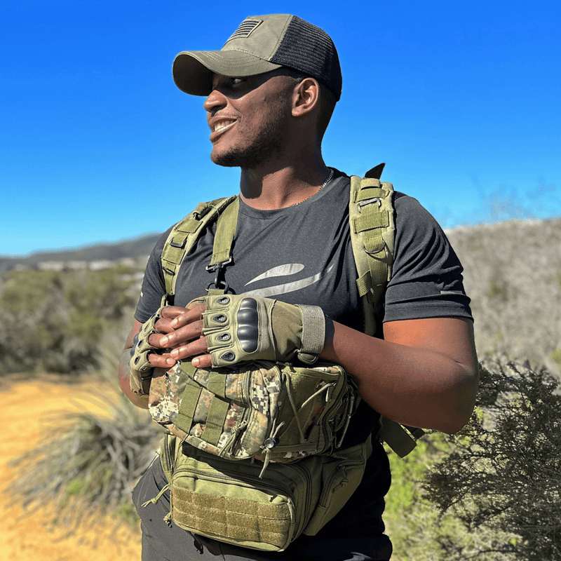 Load image into Gallery viewer, Tactical Fingerless Airsoft Gloves for Outdoor Sports, Paintball, and Motorcycling
