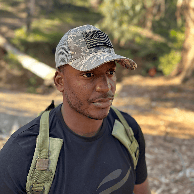 Load image into Gallery viewer, Tactical-Style Patch Hat with Adjustable Strap
