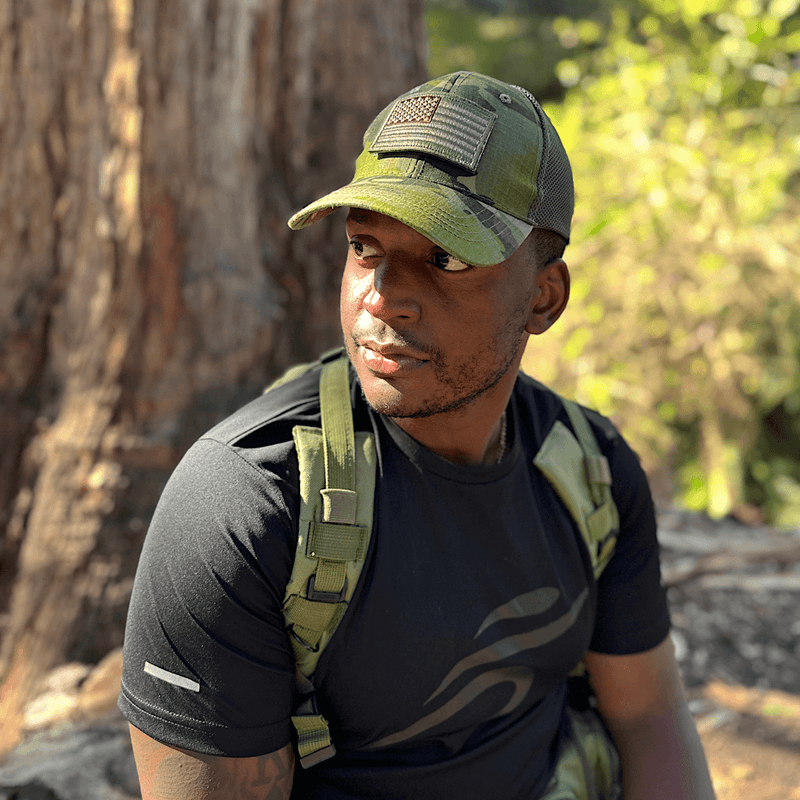 Load image into Gallery viewer, Tactical-Style Patch Hat with Adjustable Strap
