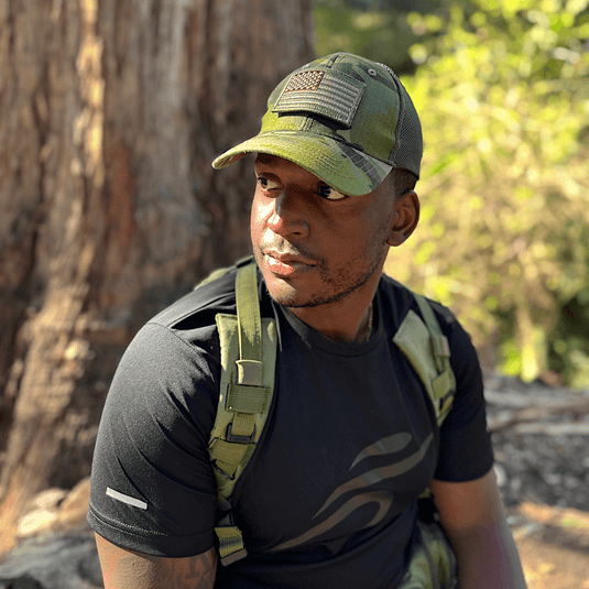 Tactical-Style Patch Hat with Adjustable Strap
