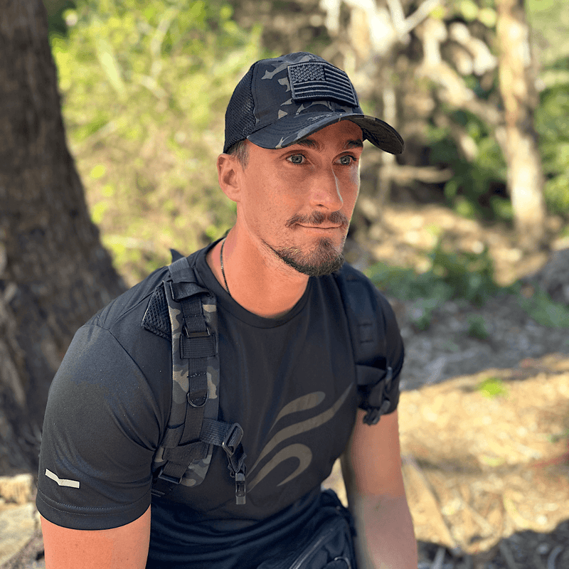 Load image into Gallery viewer, Tactical-Style Patch Hat with Adjustable Strap
