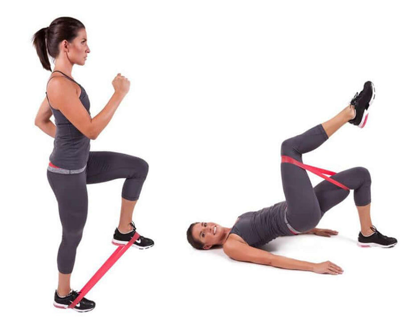 Load image into Gallery viewer, 5 Piece Set of Resistance Body Bands with Carry Bag
