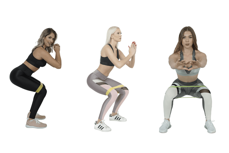 Load image into Gallery viewer, 5 Piece Set of Resistance Body Bands with Carry Bag
