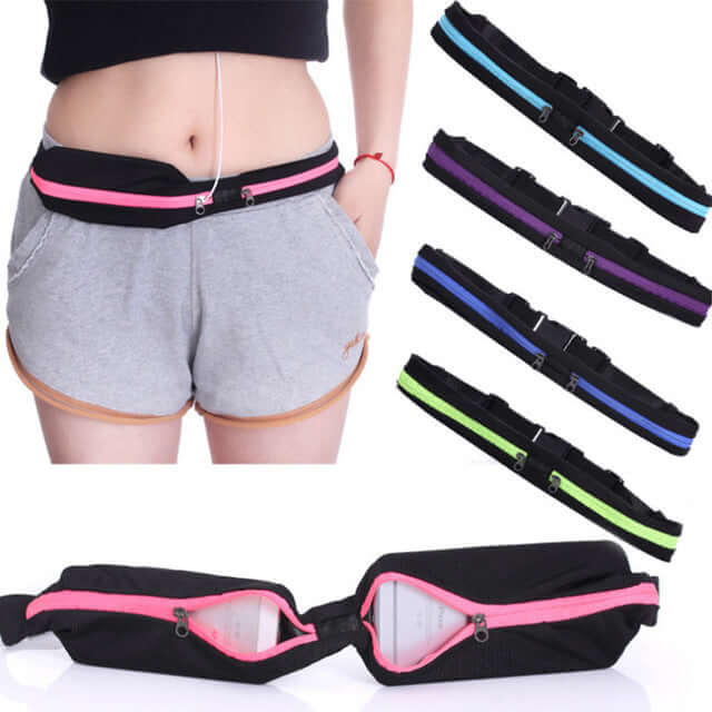 Load image into Gallery viewer, Stride Dual Pocket Running Belt and Travel Fanny Pack for All Outdoor Sports
