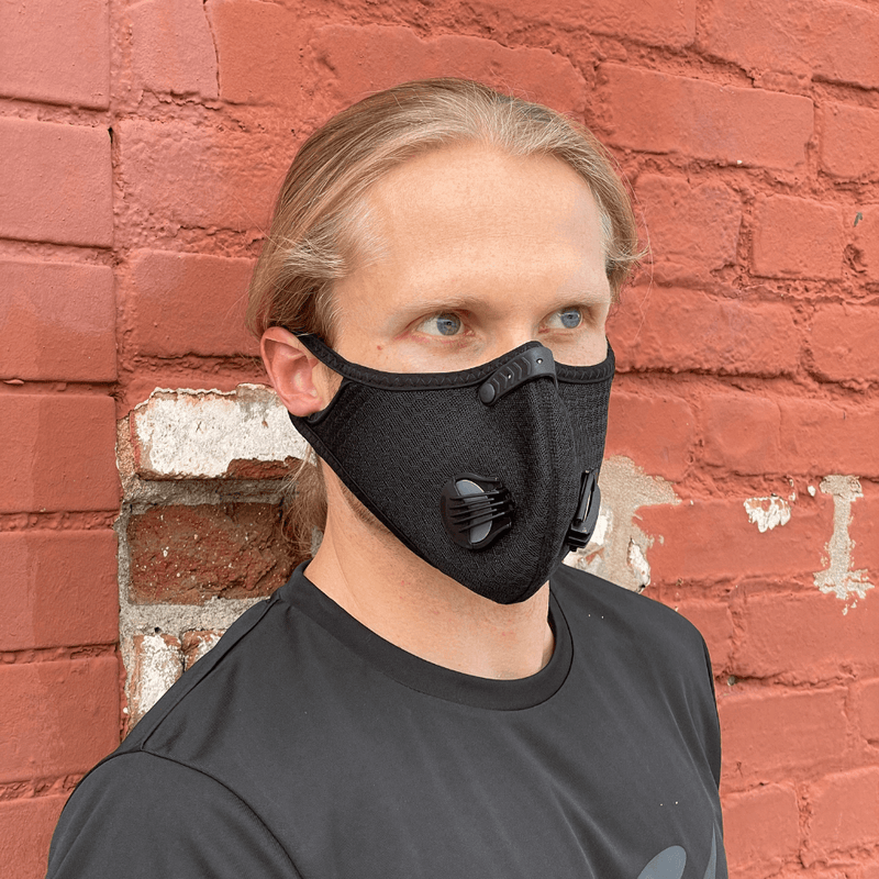 Load image into Gallery viewer, Performance Sports Face Mask with Activated Carbon Filter and Breathing Valves
