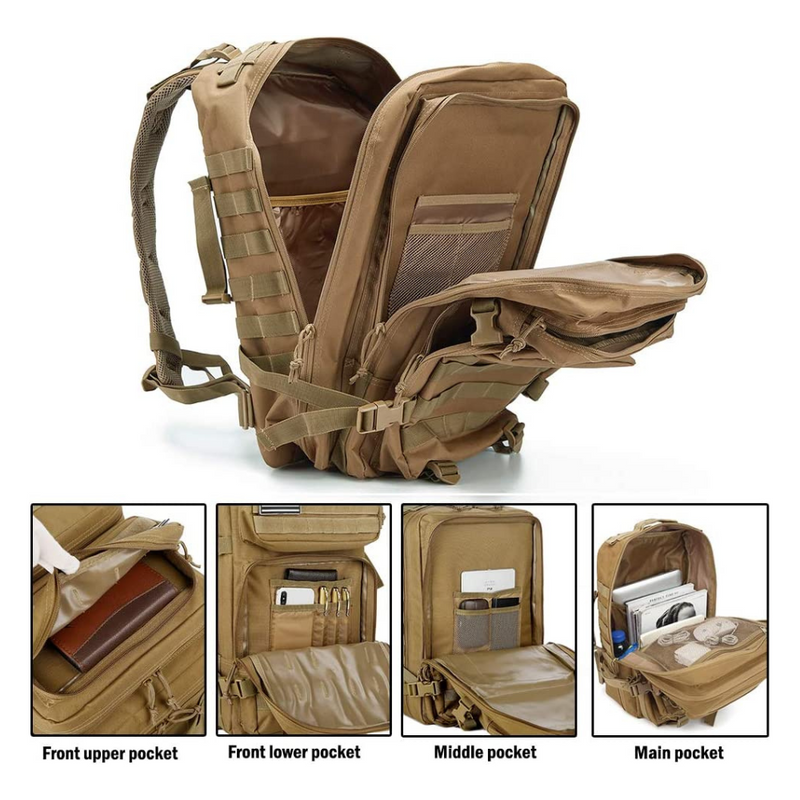 Load image into Gallery viewer, Tactical 45L Molle Rucksack Backpack
