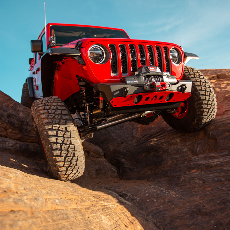 Load image into Gallery viewer, Nighthawk Front Bumper w- Aluminum Skid for JK, JL, &amp; JT
