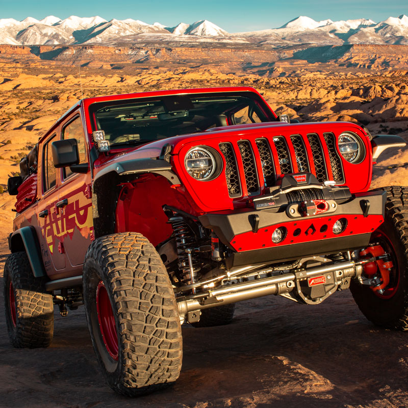 Load image into Gallery viewer, Nighthawk Front Bumper w- Aluminum Skid for JK, JL, &amp; JT
