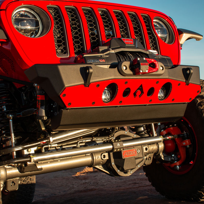 Load image into Gallery viewer, Nighthawk Front Bumper w- Aluminum Skid for JK, JL, &amp; JT
