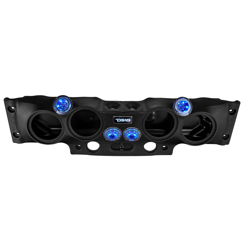Load image into Gallery viewer, Jeep JK/JKU Overhead Sound Bar System Fits 4 X 8&quot; Speakers (Not included) 4 X Tweeters PRO-TW4L and 2 X Drivers PRO-DRNSC1.5 and Harness Included- Black
