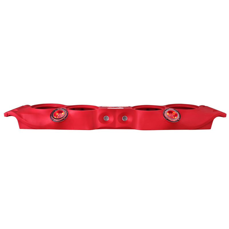 Load image into Gallery viewer, Jeep JK/JKU Overhead Sound Bar System Fits 4 X 8&quot; Speakers (Not included) 4 X Tweeters PRO-TW4L and 2 X Drivers PRO-DRNSC1.5 and Harness Included- Red

