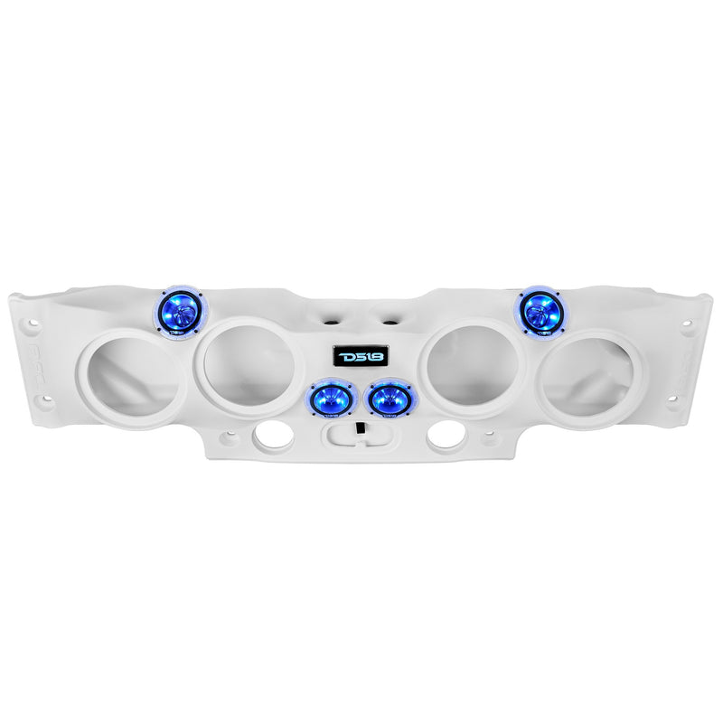 Load image into Gallery viewer, Jeep JK/JKU Overhead Sound Bar System Fits 4 X 8&quot; Speakers (Not included) 4 X Tweeters PRO-TW4L and 2 X Drivers PRO-DRNSC1.5 and Harness Included- White
