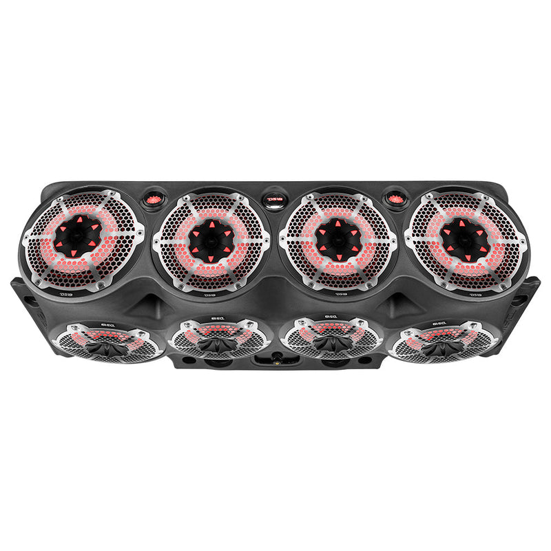 Load image into Gallery viewer, Jeep JK/JKU Overhead Bar System Fits 8 X 10&quot; Speakers, 2 X 2.3&quot; tweeters and 2 X 1 &quot; Drivers -Black

