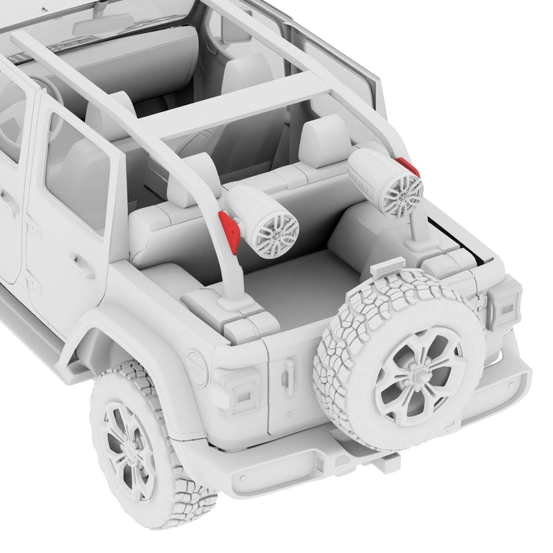 Load image into Gallery viewer, Tower Speaker Mounting Bracket For 4-Door JL Jeep Roll Cages
