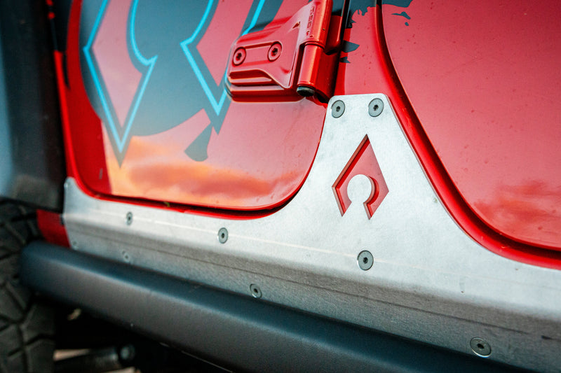 Load image into Gallery viewer, JLU Aluminum Rocker Armor
