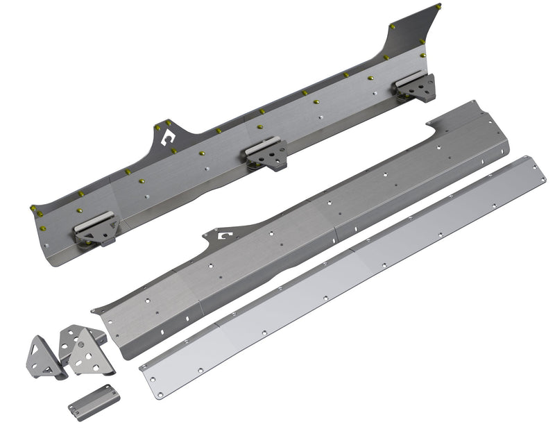 Load image into Gallery viewer, JLU Boatside Steel &amp; Aluminum Rocker Armor
