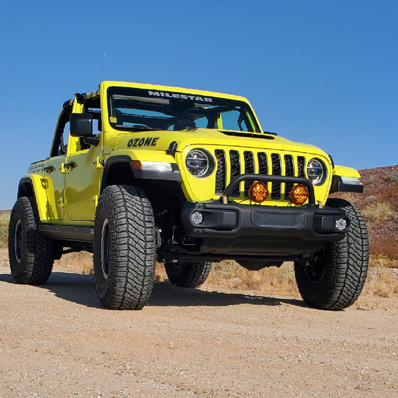 Load image into Gallery viewer, Jeep JL JT Fog Mounts - 3 piece Steel Bumper
