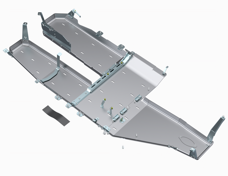 Load image into Gallery viewer, JLU 4XE BELLYPAN SKID With POWER PACK &amp; EXHAUST SKIDs
