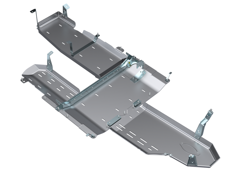 Load image into Gallery viewer, JLU Full Bellypan With Oil Door -  4 door 3.0L Diesel ALUMINUM
