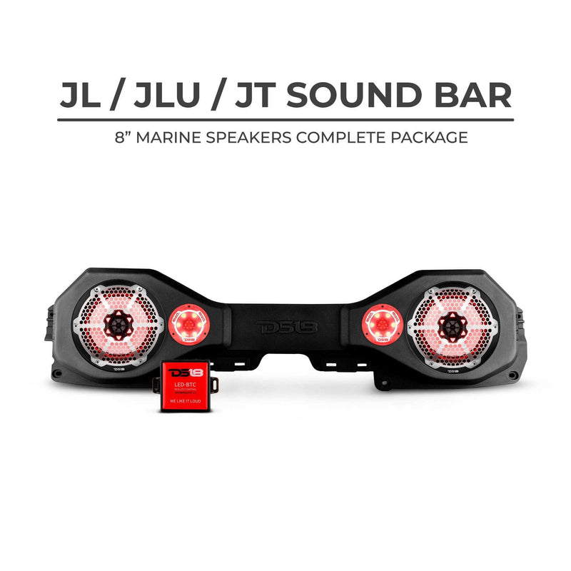 Load image into Gallery viewer, DS18 Jeep JL/JLU/JT Plug &amp; Play Sound Bar Package - Skoutley Outdoors LLC
