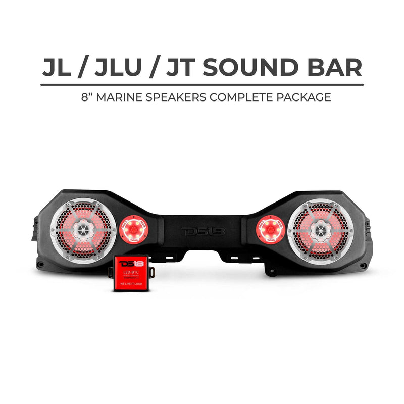 Load image into Gallery viewer, DS18 Jeep JL/JLU/JT Plug &amp; Play Sound Bar Package - Skoutley Outdoors LLC
