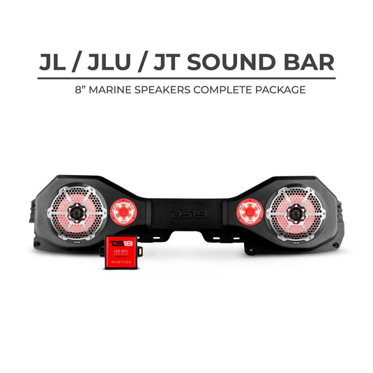 DS18 Jeep JL/JLU/JT Plug & Play Sound Bar Package - Skoutley Outdoors LLC