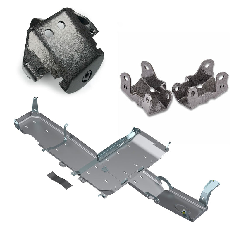 Load image into Gallery viewer, JLU 3.6L 18-20 Protection Package: Bellypan *100.00 Instant Rebate, Free Front CAD Skid, Rear LCA Skids, and Free Hat!
