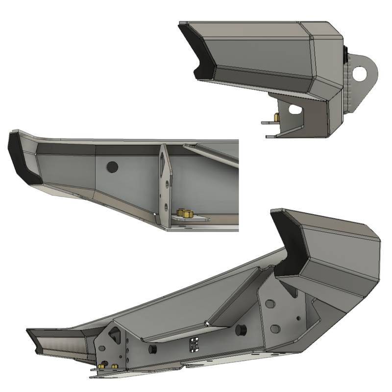 Load image into Gallery viewer, Gauntlet Series Rear Bumper for Jeep JL Wrangler (2018+)
