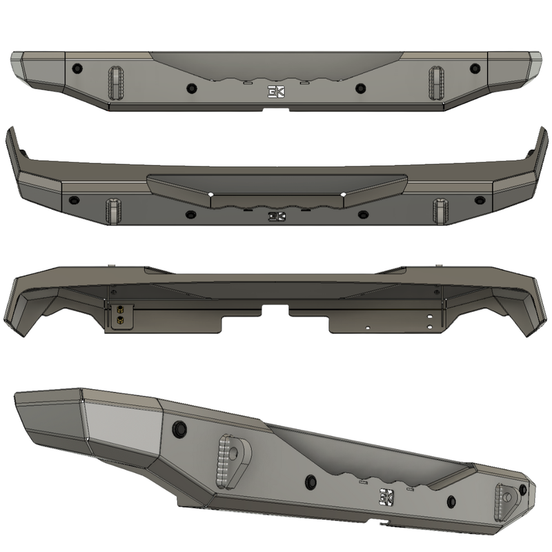 Load image into Gallery viewer, Gauntlet Series Rear Bumper for Jeep JL Wrangler (2018+)
