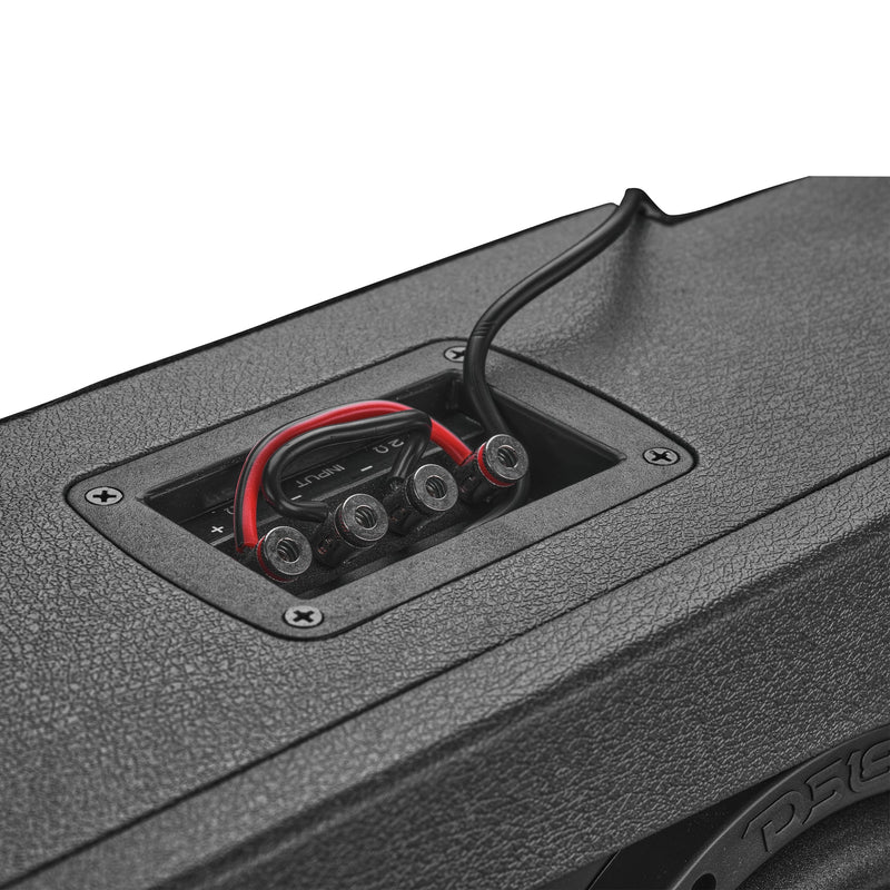Load image into Gallery viewer, Jeep JT Gladiator Loaded Under Rear Seat Subwoofer Enclosure with 4 X 8" ZR8.2D, Leather Wrapped and Digital LED Lights | 1800 Watts RMS @ 1-Ohm

