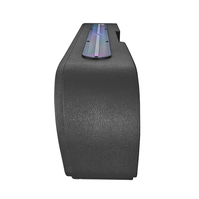 Load image into Gallery viewer, Jeep JT Gladiator Loaded Under Rear Seat Subwoofer Enclosure with 4 X 8" ZR8.2D, Leather Wrapped and Digital LED Lights | 1800 Watts RMS @ 1-Ohm
