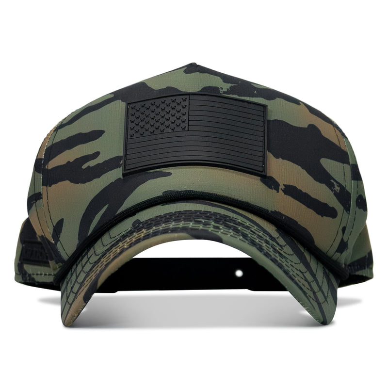 Load image into Gallery viewer, American Flag PVC Patch Waterproof Weekender Snapback
